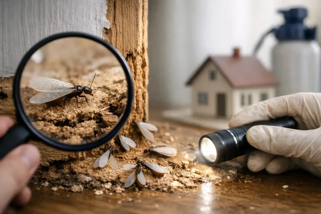 Cómo actuar ante termitas aladas en casa
